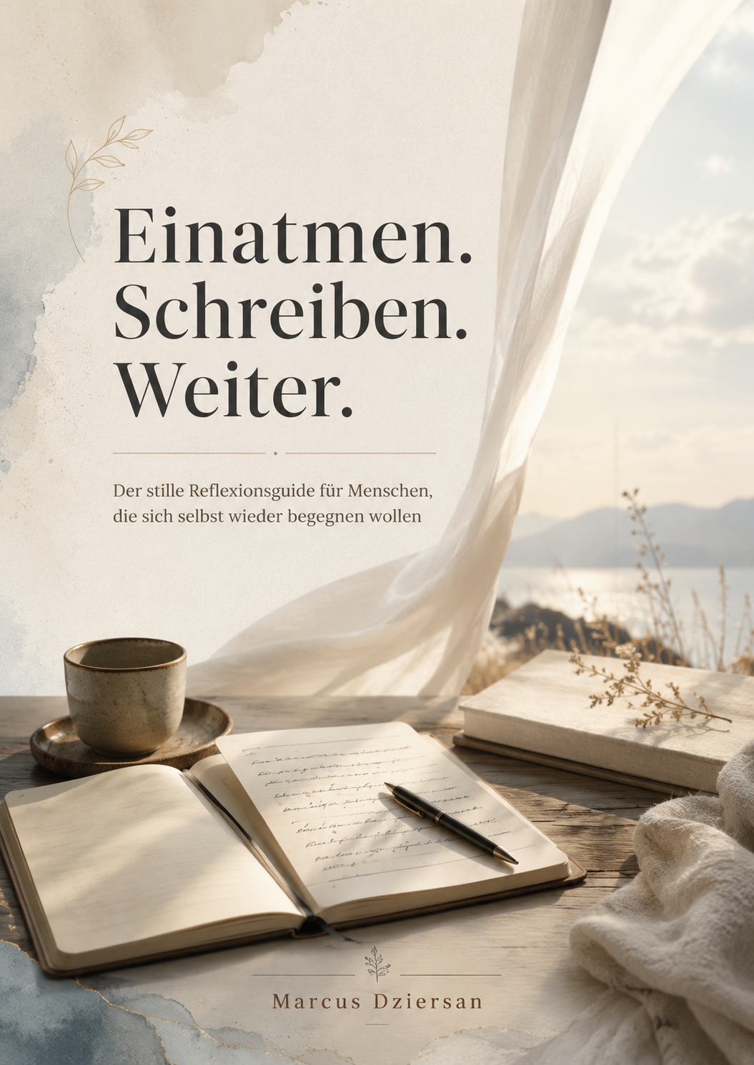 Cover des Workbooks Einatmen. Schreiben. Weiter. V0.4